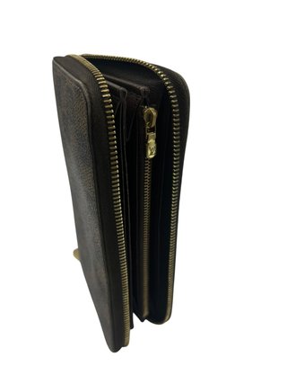 Cartera Louis Vuitton Piel Marrón Damier
