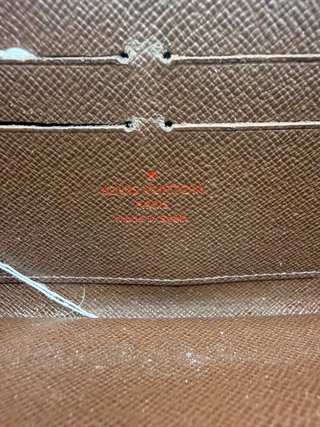 Cartera Louis Vuitton Piel Marrón Damier