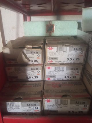 26 Cajas Tornillos Chapa 5,5 x 25