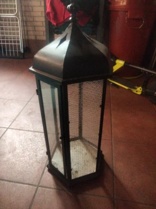 Farol decorativo negro