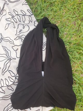 Conjunto Mango Top Cruzado y Falda Estampada