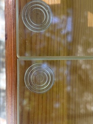 Mesa de salón cristal y madera