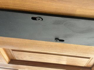 Mesa de salón cristal y madera