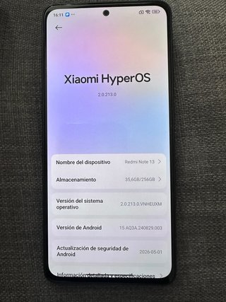 Xiaomi Redmi Note 13 5G 256GB Negro E06715