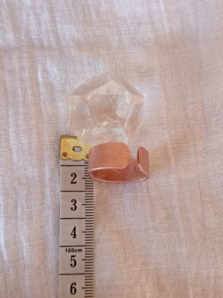 Anillo ajustable artesanal de cobre