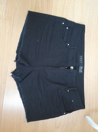 Shorts vaqueros negros