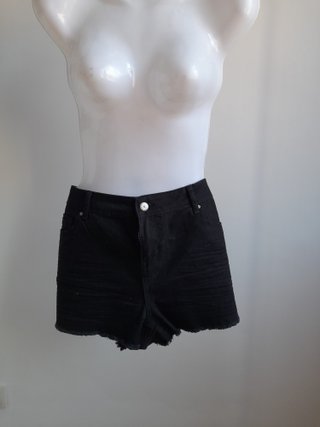 Shorts vaqueros negros