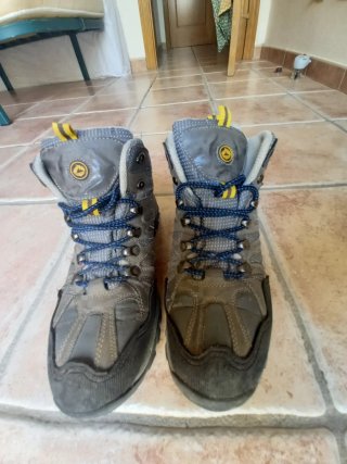 Botas de montaña grises