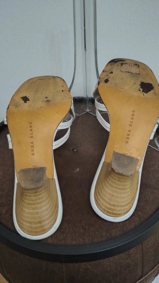Sandalias Blancas Aura Blanc talla 36