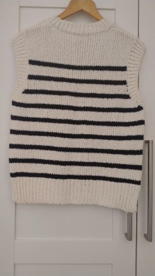 Chaleco de punto Zara rayas