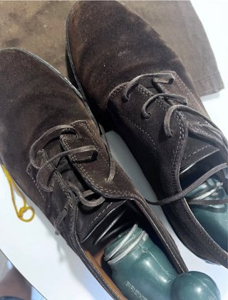 Tod's Scarpe Derby Camoscio Marrone Uomo