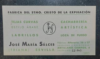 Lote Tarjetas Comerciales Antiguas España