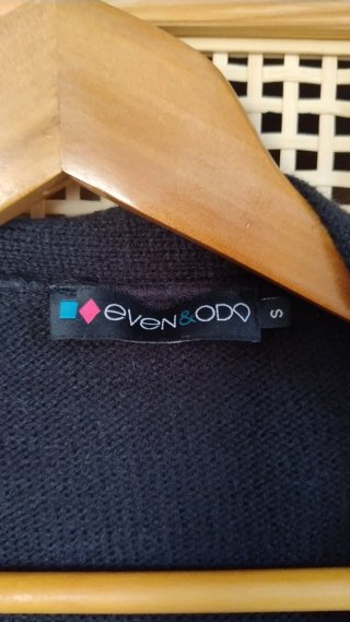 Chaqueta larga de punto con estampado