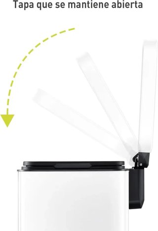 Cubo de Basura EKO Madison 30L Blanco Pedal