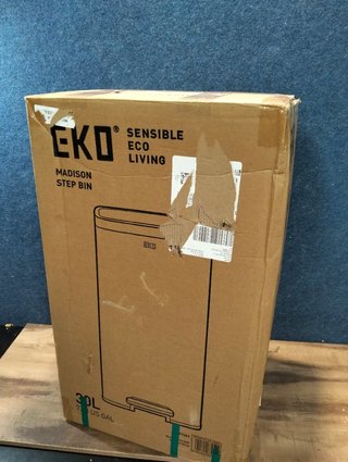 Cubo de Basura EKO Madison 30L Blanco Pedal