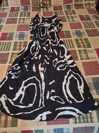 Vestido largo asimétrico
