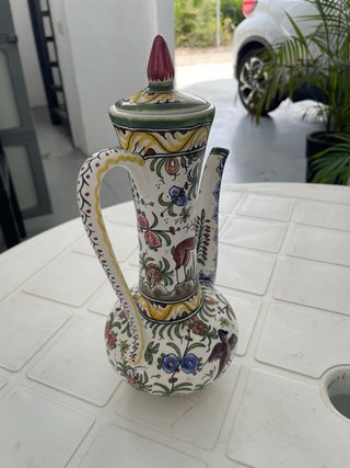 Jarra Cafetera Portuguesa Cerámica
