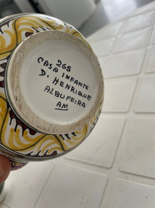 Jarra Cafetera Portuguesa Cerámica
