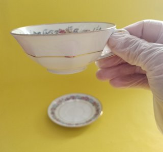 Taza y platillo Limoges Porcelain