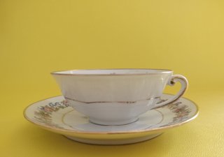 Taza y platillo Limoges Porcelain