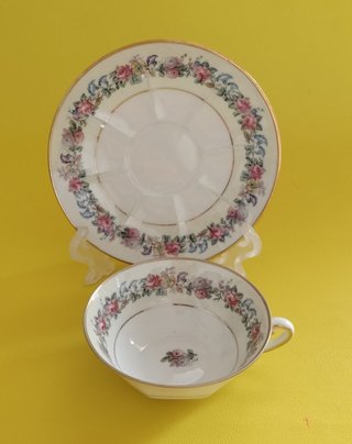 Taza y platillo Limoges Porcelain