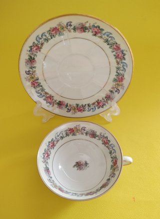 Taza y platillo Limoges Porcelain