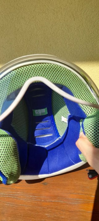Casco CGM Bianco con Visiera