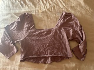 Camiseta morada manga 3/4