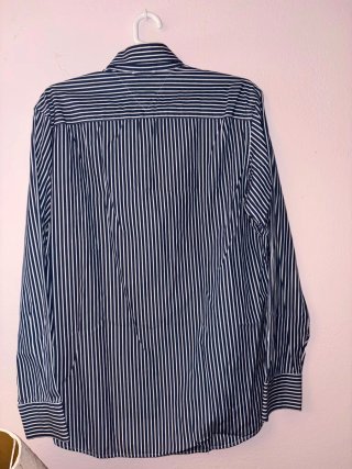 Camisa Tommy Hilfiger Rayas Azul y Blanco