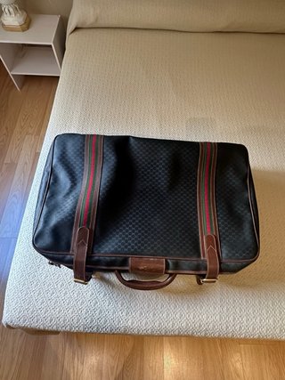 Maleta Vintage Gucci Negra