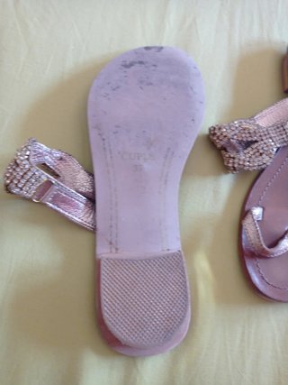 Sandalias Cuplé doradas y plateadas