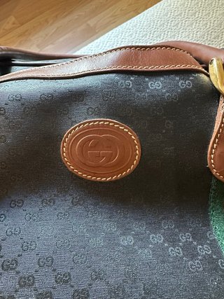 Bolsa de viaje Gucci negra