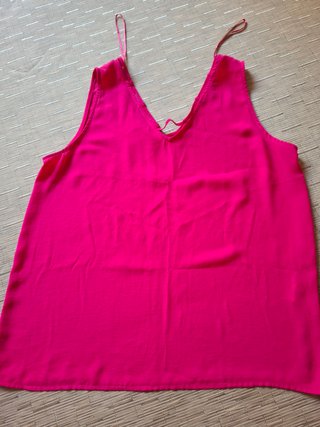 Blusa sin mangas rosa