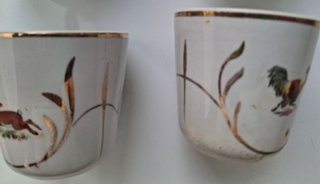 Juego 6 Tazas Café Porcelana