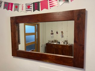 Conjunto comedor madera maciza de 8 componentes