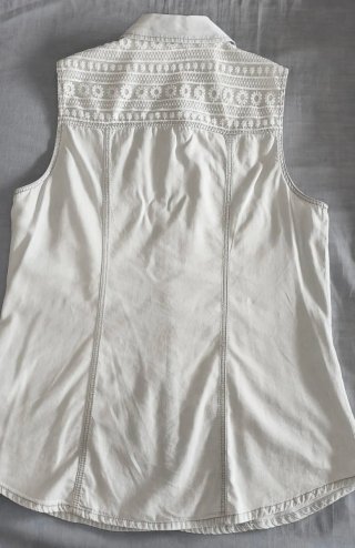 Camisa vaquera sin mangas Stradivarius Talla L