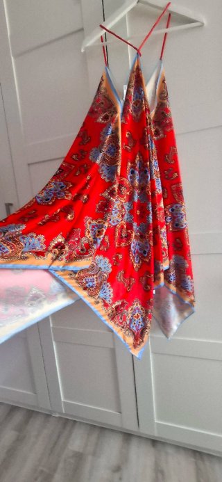 Vestido Zara Estampado Multicolor