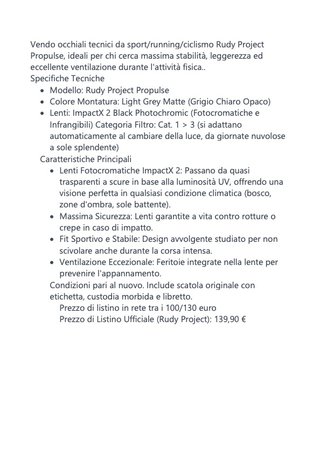 Occhiali Rudy Project Propulse da Ciclismo