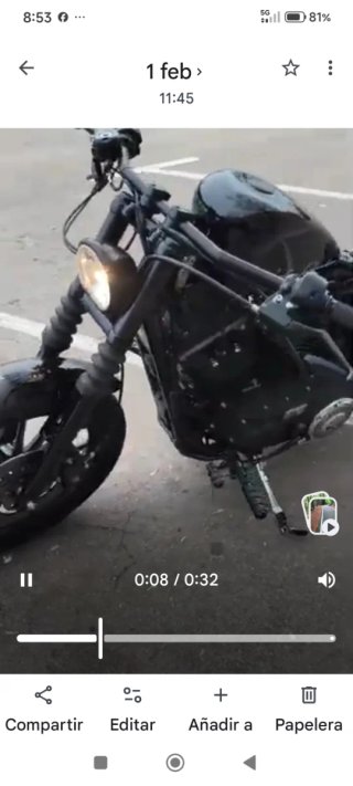 Harley Davidson Sportster 883 Negra . preparada A2