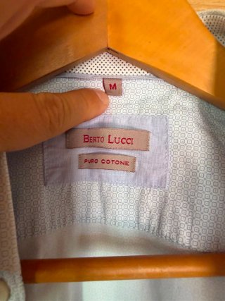 2 Camisas Berto Lucci Azul Talla M