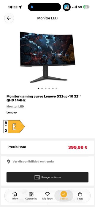 Monitor Lenovo da 32'' con supporto