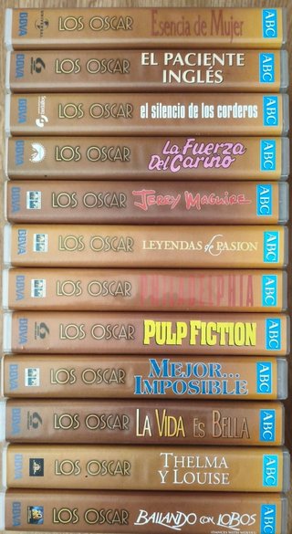 Lote 12 VHS Colección Los Oscar