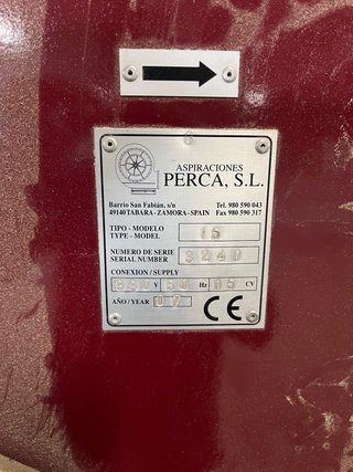 Silo de aspiración 15 Hp