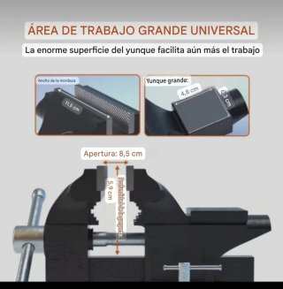 NUEVO! Tornillo de banco giratorio (aprieto)