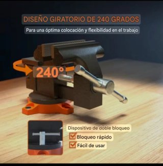 NUEVO! Tornillo de banco giratorio (aprieto)