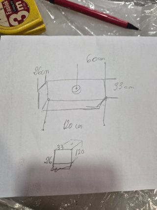 Tanque de agua para camper o lo que sea 70l