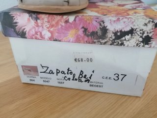 Zapatos piel beige, 37