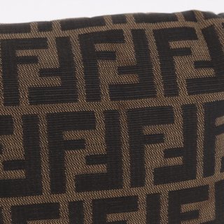 FENDI Zucca Canvas Mamma Baguette Shoulder Bag
