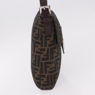FENDI Zucca Canvas Mamma Baguette Shoulder Bag