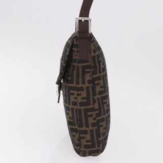FENDI Zucca Canvas Mamma Baguette Shoulder Bag